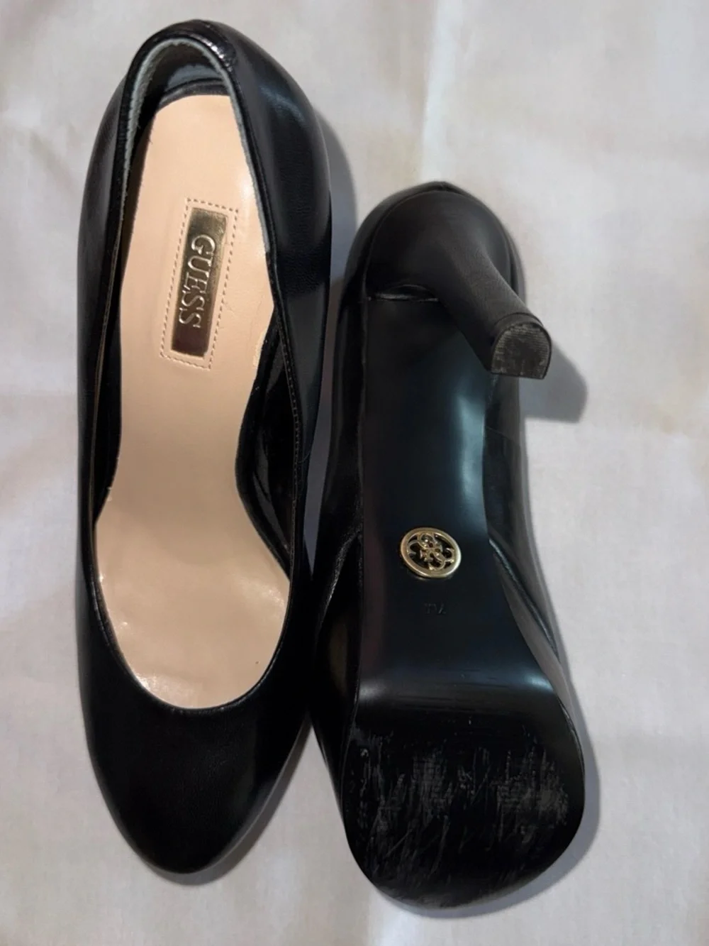 GUESS Black Platform Stiletto Pumps